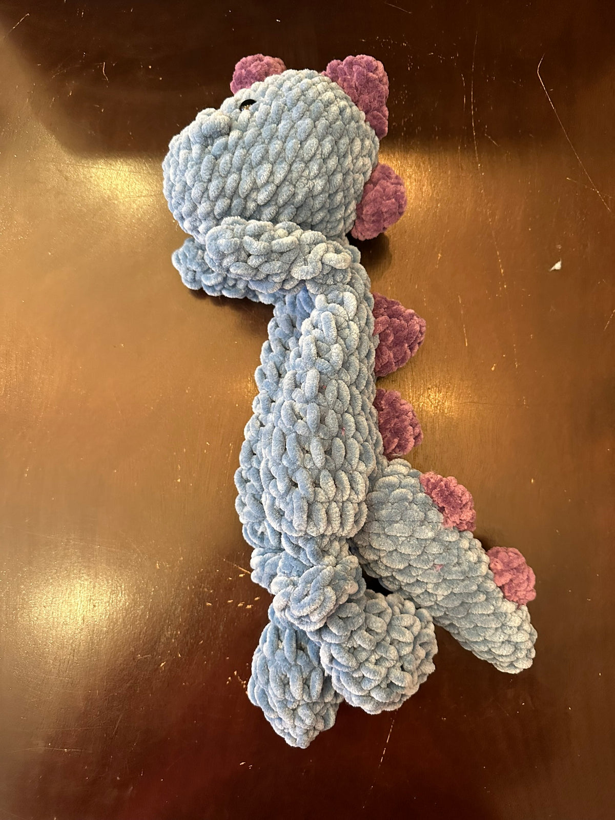 Tiny Dino Knotted Lovey